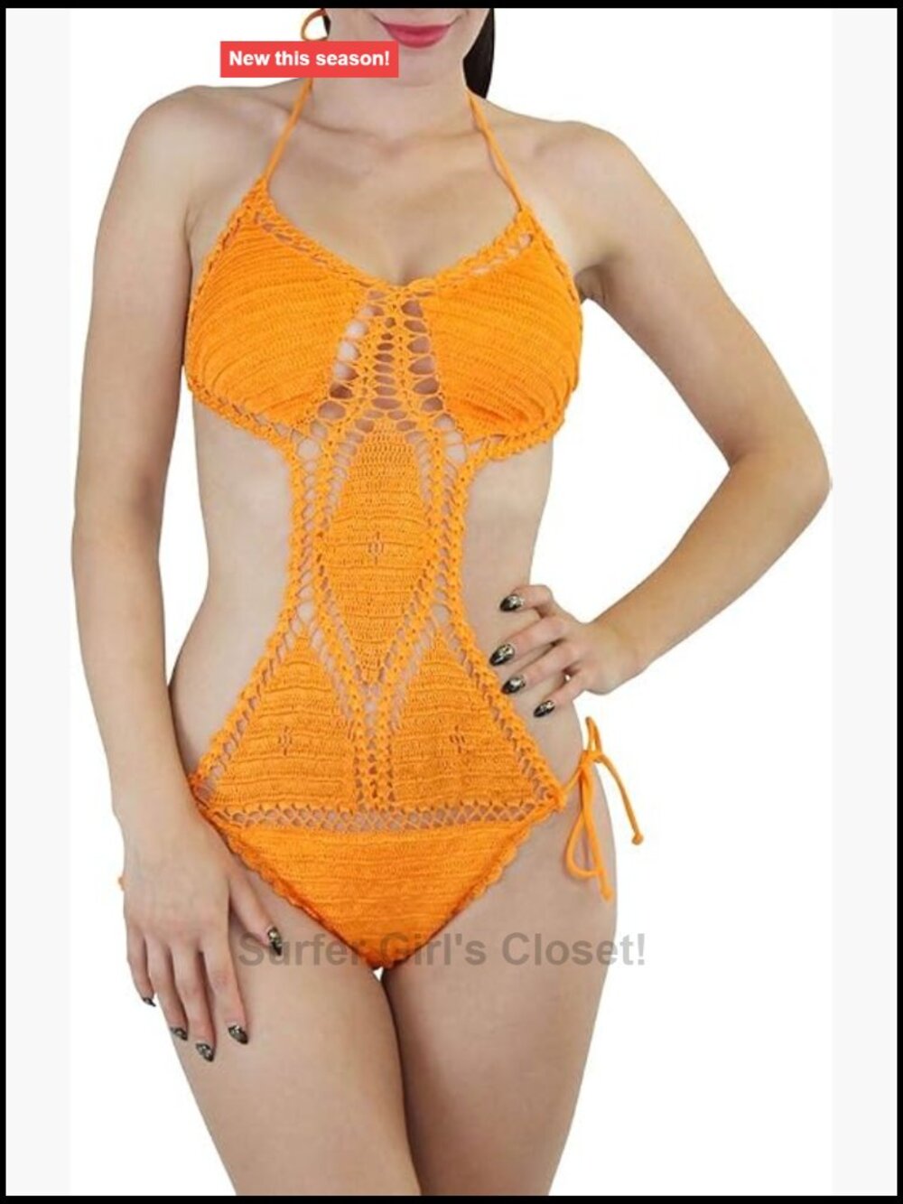 Women's One Piece Monokini Swimsuit with Cut Outs